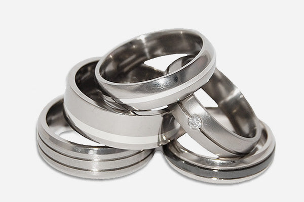 Titanium & Zirconium Wedding Rings