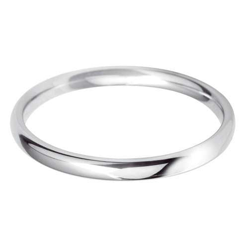 Platinum Ladies BLC Shaped Wedding Ring