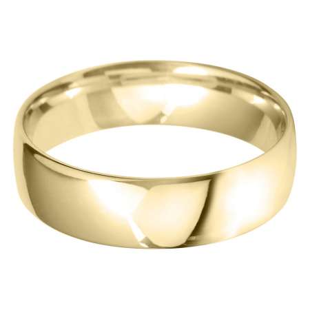 9ct Yellow Gold Gents BLC Shaped Wedding Ring