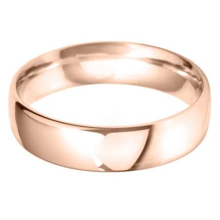 18ct Rose Gold Gents BC Shaped Wedding Ring